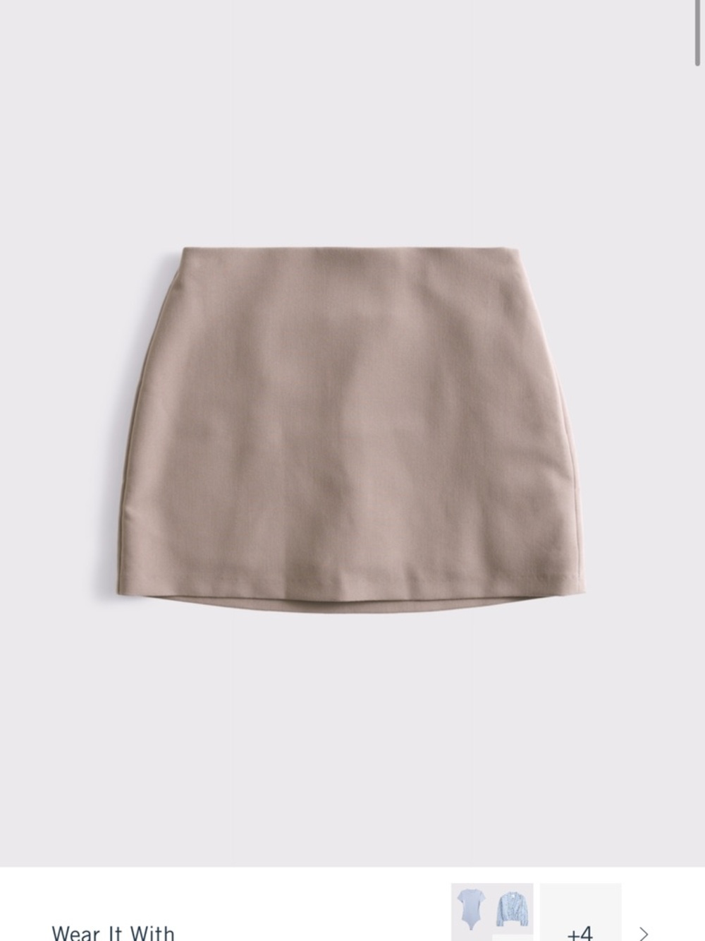 Abercrombie & Fitch Taupe Mini Skort